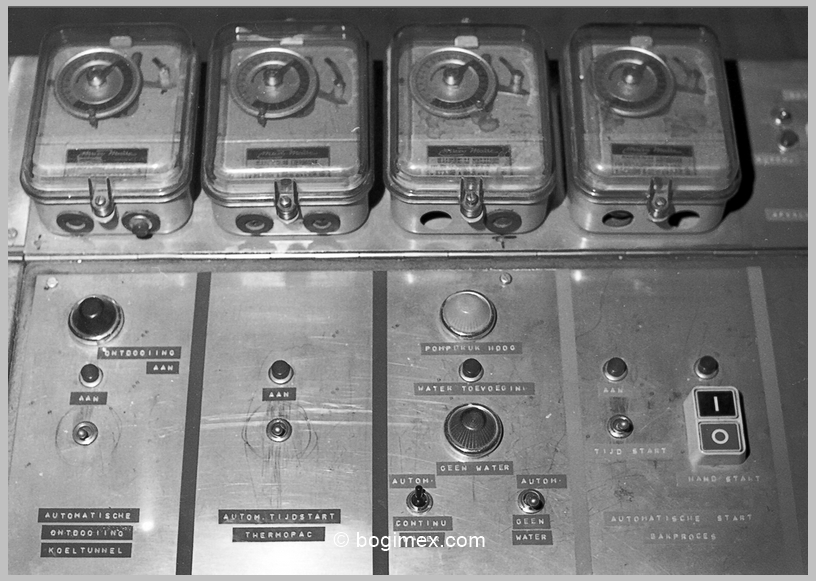 tijdklokken besturings paneel fritesfabriek